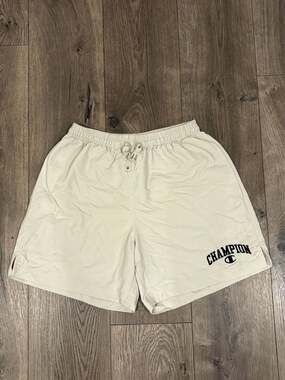 Champion Collegiate Ripstop Shorts Size Small Off-White